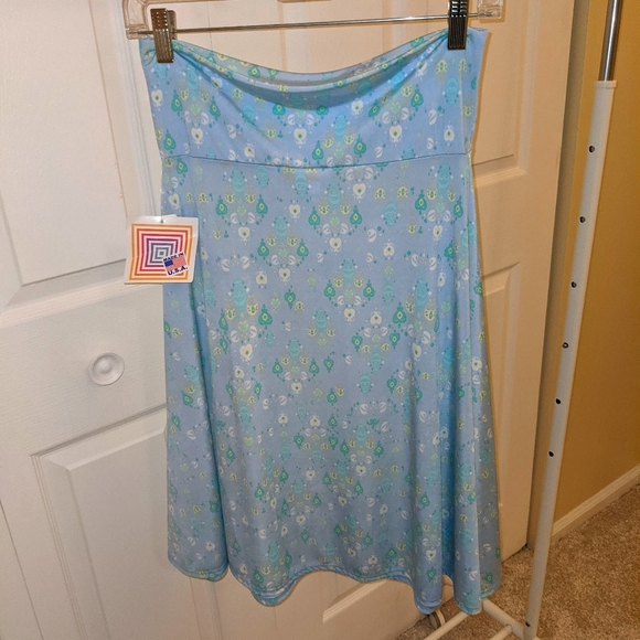NWT LuLaRoe Azure Skirt Damask Print